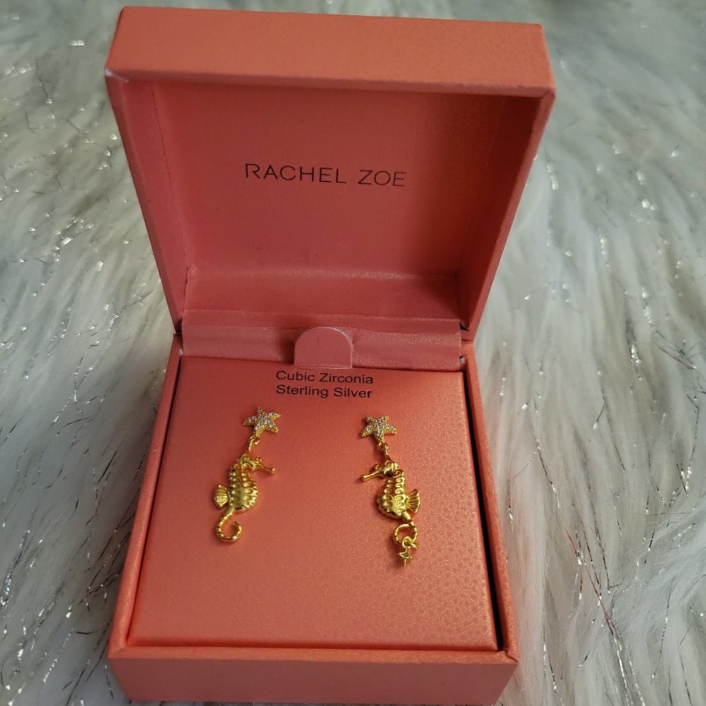 Rachel Zoe Mismatched Seahorse Stud Earrings